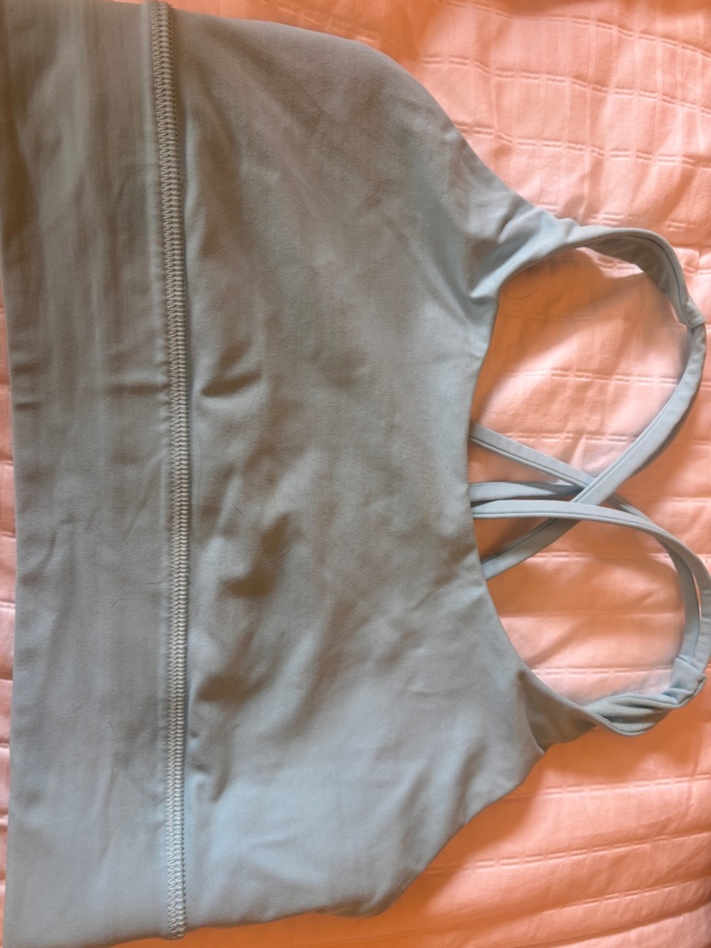 lululemon athletica Sky blue Double-Strap Sports Bra